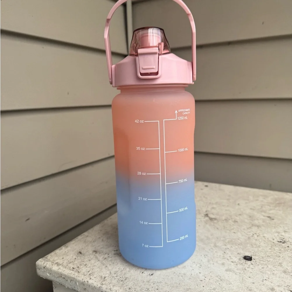 Gradient Pink and Blue Water Bottle
